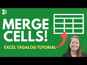 HOW TO MERGE CELLS in EXCEL / Tagalog Tutorial for Beginners