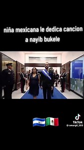 🚨| ÚLTIMA HORA: Niña mexicana le dedica una canción al presidente Nayib Bukele y pide un Bukele para México 🇲🇽 donde dice que reina la inseguridad, las balaceras y el narcotráfico con la comunista Claudia Sheinbaum. ¿Apoyas esta excelente pieza musical para el presidente Bukele? Fuente: Eduardo Menoni | El Centro Noticias