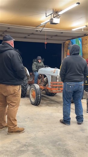 I think it took a little bit to set in what just happened on his birthday tonight. When a kid gets his first tractor and it happens to be his favorite tractor 🙂 1942 Ford 2N Happy Birthday @Evan.Barth !!! Love you buddy!! #fordtractors #ford2n #wyoming @Kaylene🌻 @Barth1022