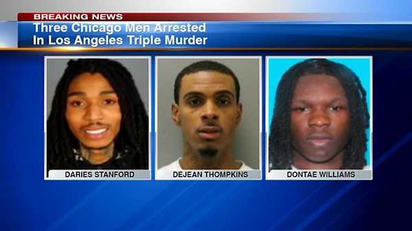 Chicago gang members arrested for deadly triple shooting in ritzy Los Angeles area: police