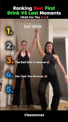 Ranking best first drink vs last drink challenge Fails moments.