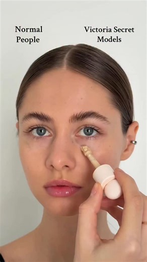 @anna_epicabeauty on Instagram: "Did you spot the difference?✨ #makeuptok #makeuptutorial #victoriasecretmodel"