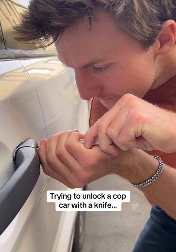Unlocking a Cop Car with a Plastic Knife Experiment