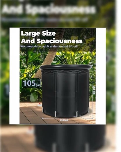 Ice Bath Tub XL 105 Gallons Cold Plunge Tub with Cover for Indoor and Outdoor