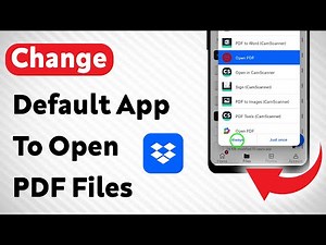 How To Change Default App To Open PDF Files On Dropbox (Updated)
