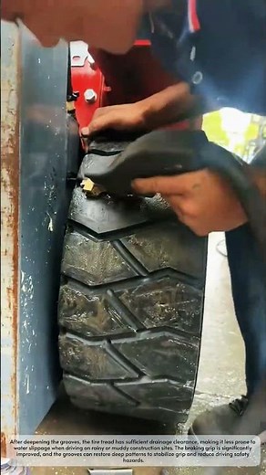 Tips for refurbishing and carving grooves on truck tires
