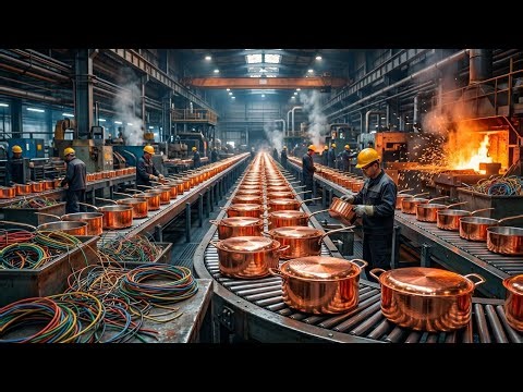 How Scrap Wires Are Turned Into Copper Pots 🔥 Amazing Factory Process