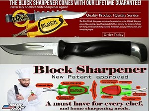 Knife sharpener for sale, so simple to use, almost anyone can do it.