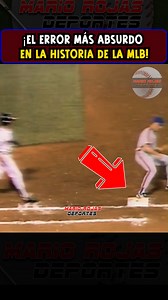 ¡El ERROR más ABSURDO en la historia de la MLB! #MLB #BASEBALL #BEISBOL #sports #GRANDESLIGAS | Mario Rojas Deportes