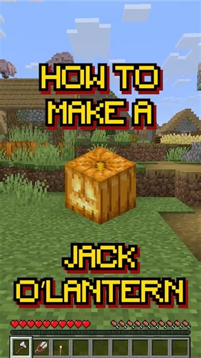 Minecraft: How to make a Jack o’Lantern | Recipe 194