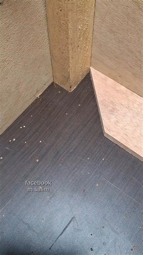 How to measure the corner joints of the board must be careful, otherwise the results will be like this #reels #tricks #diy #fyp #woodworking #carpenter #woodendecor #fitting #ideas #craftshow | M Salim
