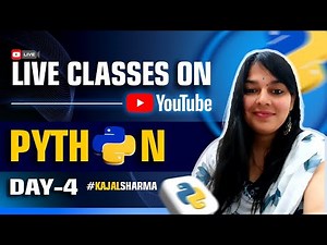 🔥 Live Python Course – Learn Python from Scratch! 🚀 | Beginner to Advanced - Day 4