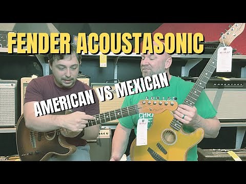 Fender Acoustasonic Telecaster - American VS Mexican