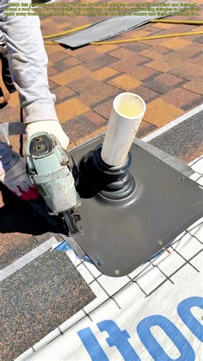 Installing a Roof Vent with Precision Roofing Tools #Roofing #Construction #Carpentry