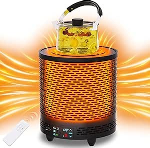 Space Heater, Voice Control Electric Heaters for Indoor Use, 360° Fast Heating 1500W Energy Efficient Portable Heater, Safe & 0dB Quite for Large Room, Desk, Office, Bedroom