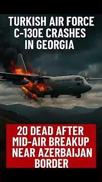 Turkish Air Force C-130E Crashes in Georgia | 20 Dead After Mid-Air Breakup Near Azerbaijan Border