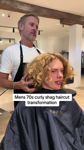 70s Curly Shag Haircut Transformation at IC Salon, Sydney