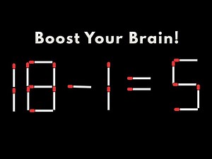 Move One Matchstick to Solve This! | Matchstick Puzzles with Answers