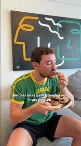 1 banana, 1 tz de harina de almendras y 1/2 tableta de choco. #recetas #airfryer #