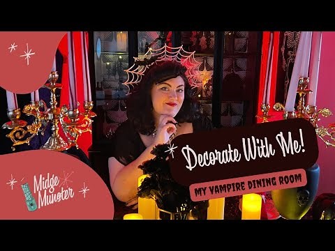 DECORATE FOR HALLOWEEN WITH ME! | My Vampire Dining Room!