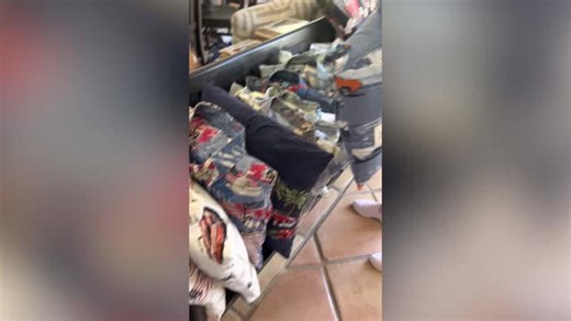Grandmother transforms husband's Hawaiian shirts into cherished cushions for grandchildren