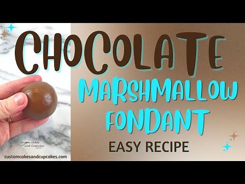 CHOCOLATE MARSHMALLOW FONDANT RECIPE: Easy, Homemade, DIY, Affordable Tutorial that Tastes Great!