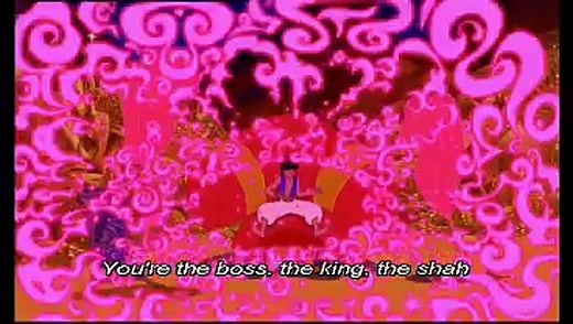 Aladdin Genie - Friend Like Me Lyrics On-screen