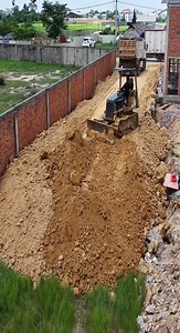 Bulldozer and Dump Truck Work Activities at Workplace #dozer #bulldozer #construction #heavyequipment #operator #truck #dumptruck | Bulldozer Operator