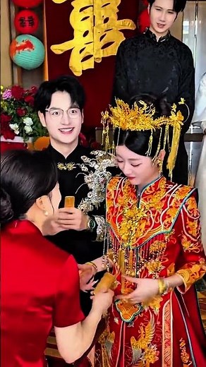 Cute Chinese Wedding Moment | Bride & Groom Adorable Reaction 🥰🎎