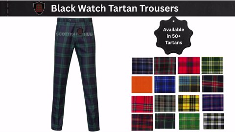 Premium Black Watch Tartan Trousers for Men – Handmade Scottish Tartan Trews | Custom Fit Tartan Pants | Wedding, Highland Wear, Golf & More - Etsy