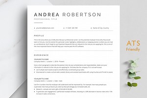 ATS Resume Template, a Resume Template by TheStandOutResume