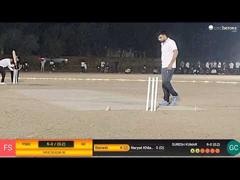 Fateh Singh Bhomiyaji Club vs Gkd Club live cricket match | Shri Fateh Singh Bhomiya Ji Night Tourn