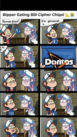 Bill Possesses Dipper Just to Eat Bill-Shaped Doritos! 😂📐 | Gravity Falls Comic