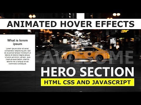Change Full Screen Image on Hover | Html CSS & Javascript - Hero Section Hover Effects