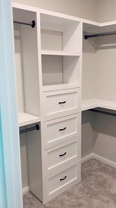 29.Master Closet from last year. #closet #mastercloset #closetreno #howto #after #upgrade #interiordesign #design #mastersuite #woodworking | Diy Shelves