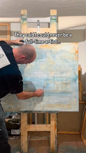 My whole life I’ve been told that it’s impossible to make it as an artist. That the competition is too tough, that it’s not a “real” career. But I know what I’m meant to do, and it’s never felt this close or this clear. Even in the moments when I doubted myself, there’s always been this voice inside me screaming that I have to paint. I just know this is my calling 🎨 And seeing so many of you connect with my art, comment, share, and actually feel something means more than I can put into words. T