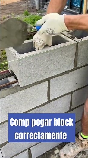 Cómo pegar block correctamente albañilería en construcción arquitectura