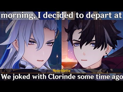 NEUVILLETTE "Next Trip" & Meets WRIOTHESLEY Cutscene 2024 Lantern Rite 4.4 Genshin Impact