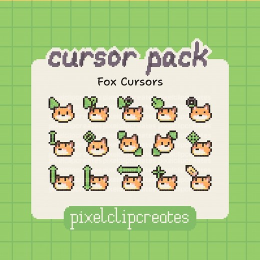 Fox Cursor Pack - Hand-drawn Mouse Cursors for Windows (digital Download) - Etsy