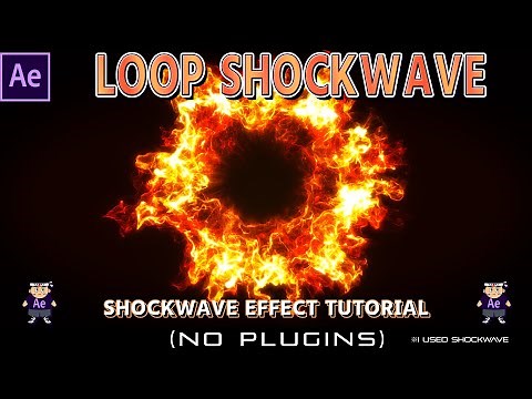 Loop Shcokwave Effects in After Effects【Explosion】【Game Effect】【遊技機エフェクト】【インパクトエフェクト】【ショックウェーブ】【ループ】