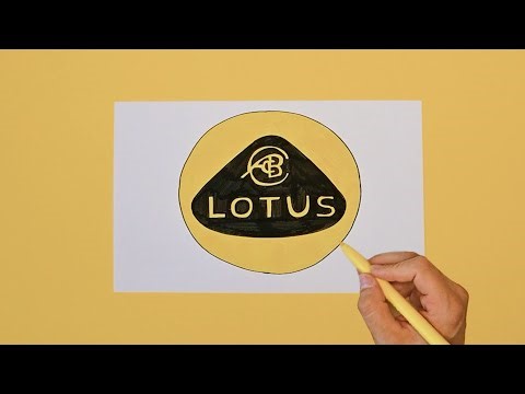 How to draw Lotus cars logo