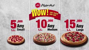 89K views · 425 reactions | Wow offer helps you save up!! Small 5,000 / Medium 10,000 / Large 15,000. Order now Call 1212 or order online: pizzahut-lb.com/deals  | Pizza Hut | Facebook