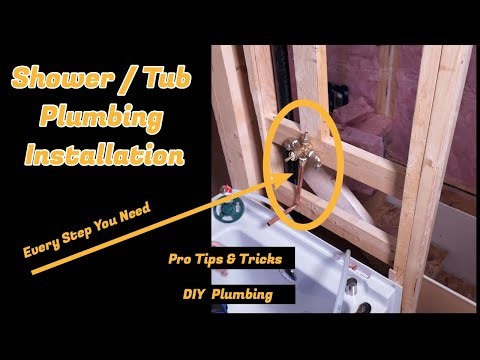 How to install a tub/Shower valve