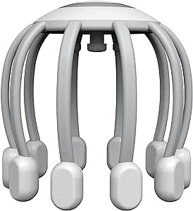 HEZHENG Head Massager Scalp Massager, Electric Cordless Rhythm Vibration Relax Monster Massage Head for Fun, Rechargeable Portable Scalp Relax Octopus Massager for Head Stress Relief, Ideal Gifts