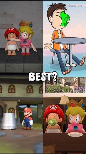 Problem solved 😎 (Animation meme) #roblox #memes #mario #funny #peach #supermariobros #babymario