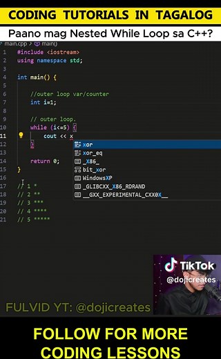 Tagalog Coding Tutorials for Beginners | Dojicreates