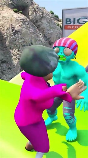 GTA 5 Epic Ragdolls Scary Teacher Vs King Kong ep.15 #shorts