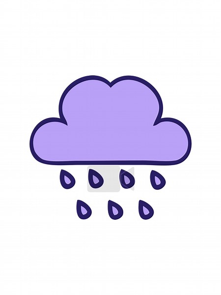 jiggle and pause animation of cute cartoon of a storm rain cloud Stock Video Footage - Alamy