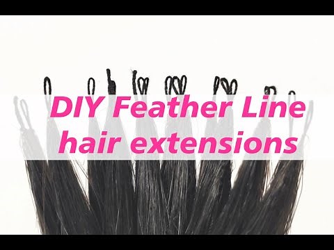 DIY Feather Line Hair Extensions new invisible hair extension product 8d thread hair extensions