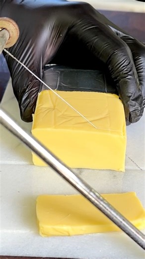 9.9K views · 76 reactions | How to slice Cheese Using Cheese slicer this will save you more time #cheese #ASMR | YourMayores Food | Facebook